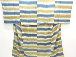 アンティーク　紋錦紗　横段模様男物長襦袢